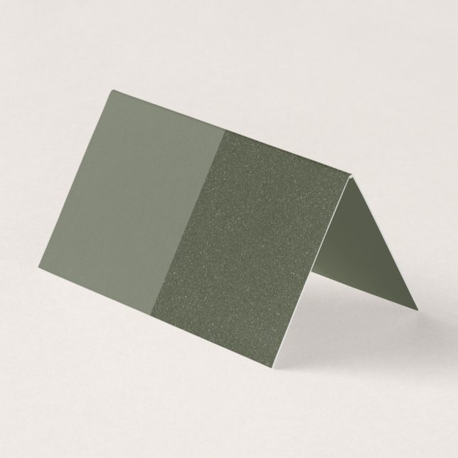 Carte pliée Tente verte Split Moss personnalisée (Front)