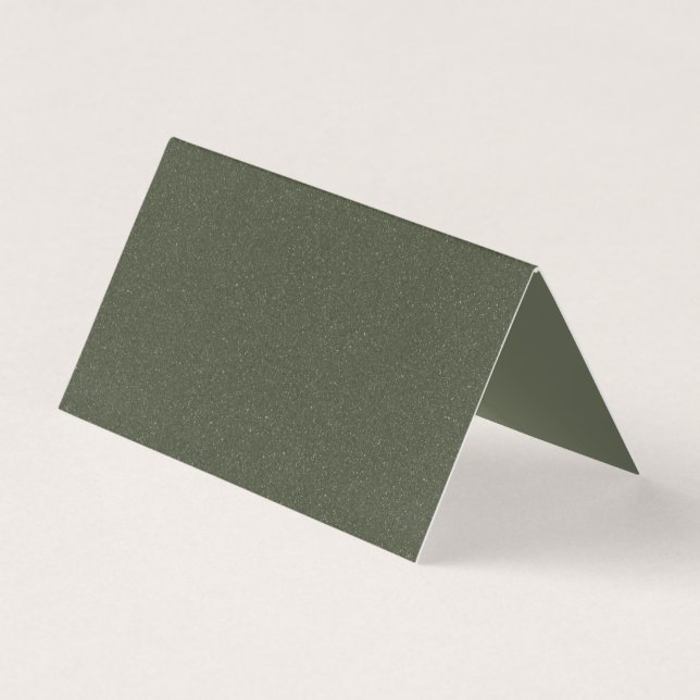 Carte pliée verte Moss personnalisée (Front)
