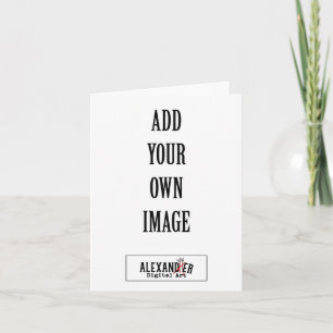 Carte pliée verticale de 4 x 5,6 po