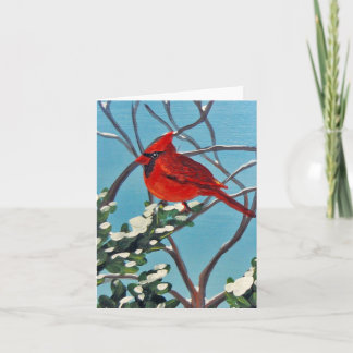 Carte pliée Winter Cardinal