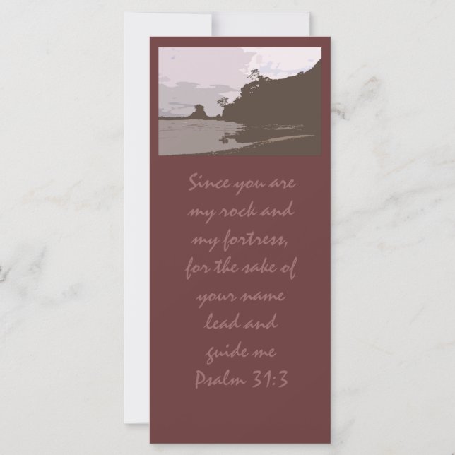 Carte Plomb et me guider - Psaume 31:3 (Devant)