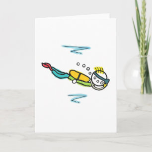Carte Plongeur Stickman