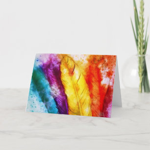 Carte Plumes brillantes
