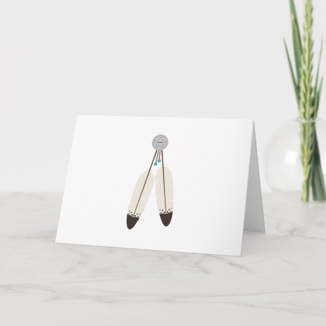Carte Plumes indiennes (Devant)