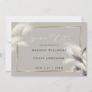 Carte Plumes Pampas Grass Améthyste Anthurium