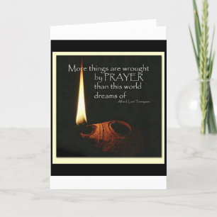 Carte Plus de choses sont travaillées par prière