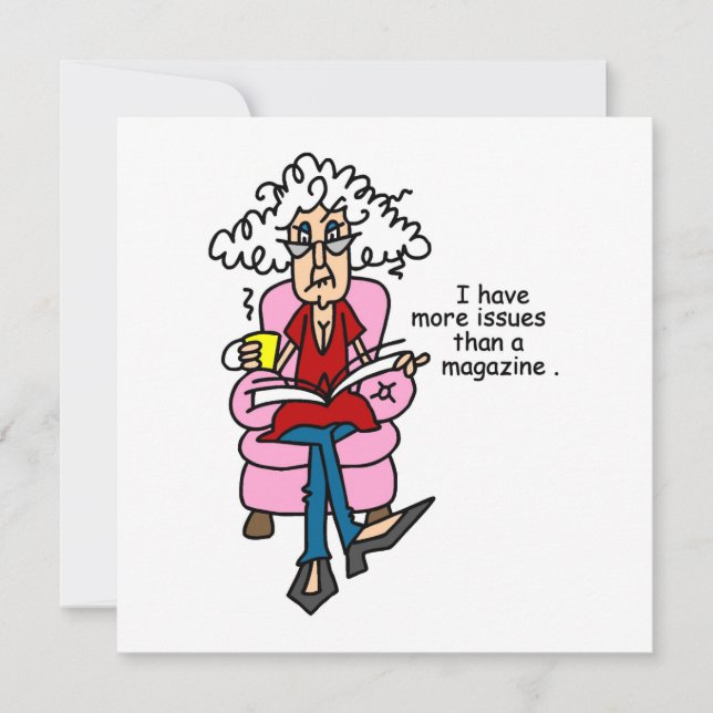 Carte Plus de numéros qu'un Humour de magazine (Devant)