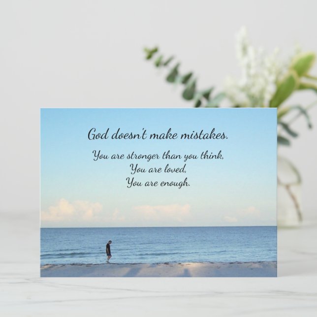 Carte Plus fort que vous ne pensez (Debout devant)