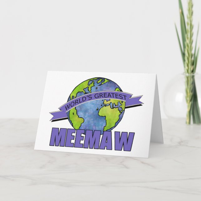 Carte Plus grand MeeMaw du monde (Devant)