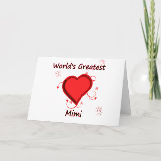 Carte Plus grand mimi du monde