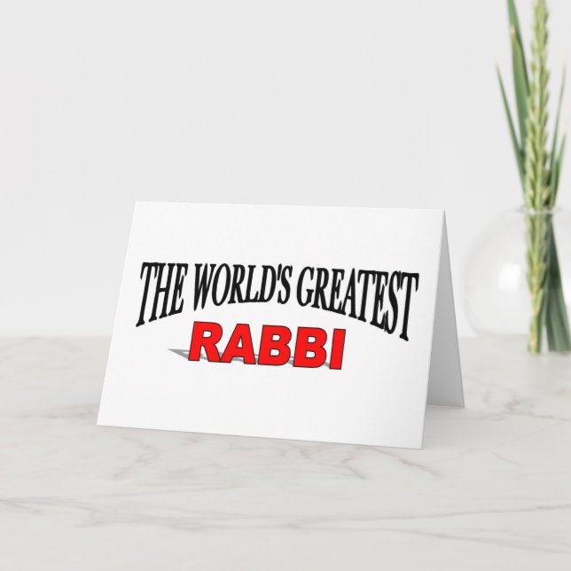 Carte Plus grand Rabbin du monde (Devant)