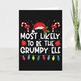 Carte Plus Probable D'être La Famille Elf Crew de Noël M