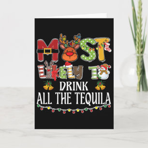 Carte Plus susceptible de boire tout le Tequila Famille 