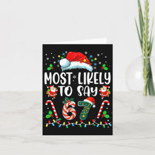 Carte Plus susceptible de dire 67 Meme Six Sept Santa No
