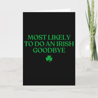 Carte Plus susceptible de faire un au revoir irlandais d