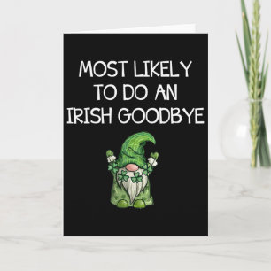 Carte Plus susceptible de faire un au revoir irlandais d
