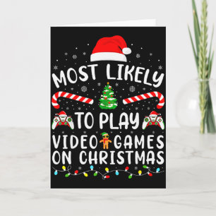 Carte Plus susceptible de jouer aux jeux vidéo à Noël, c