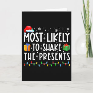 Carte Plus susceptible de secouer les cadeaux de Noël en
