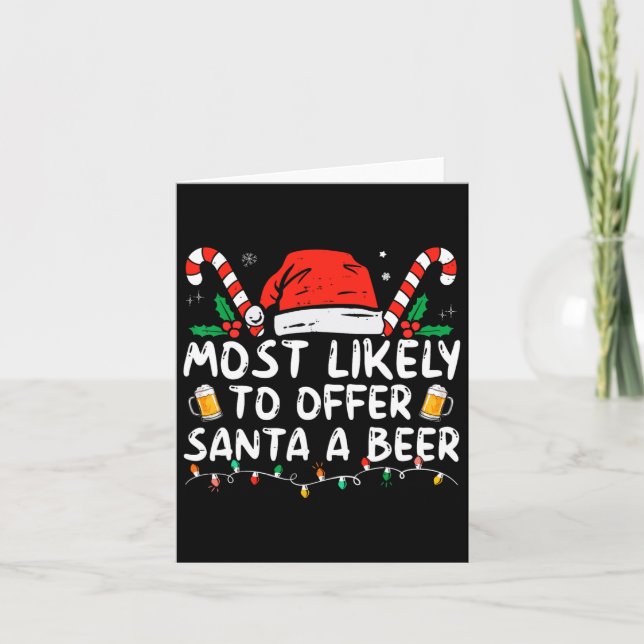 Carte Plus susceptible d'offrir une bière au Père Noël A (Devant)