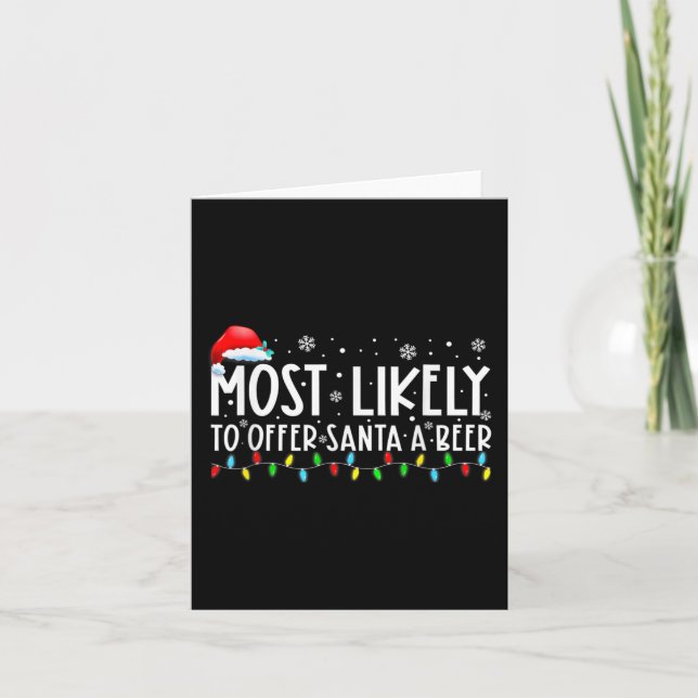 Carte Plus susceptible d'offrir une bière au Père Noël A (Devant)