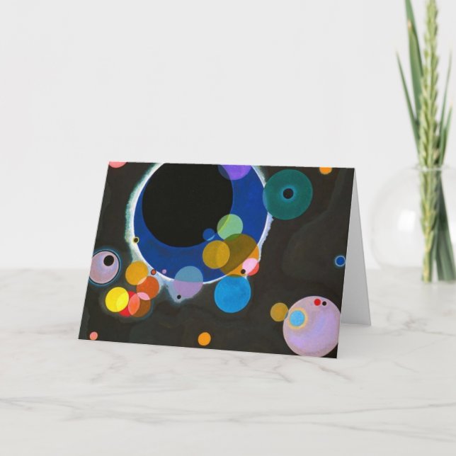 Carte Plusieurs cercles de Wassili Kandinsky (Devant)