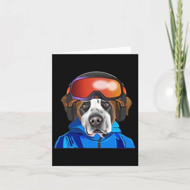 Carte Pocket de snowboard St. Bernard Skier (Devant)