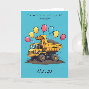 Carte Poem Anniversaire de Camion Cute
