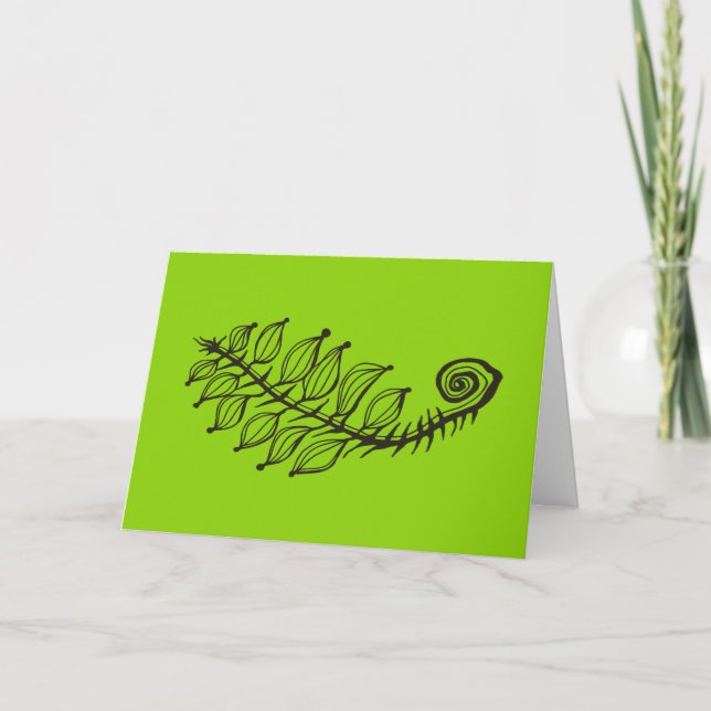 Carte Poem & Dessin De Grande Régénération (Devant)