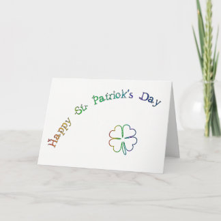 Carte Poème-Arc-en-ciel irlandais de bénédiction du jour
