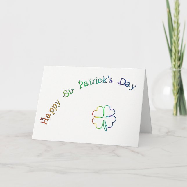 Carte Poème-Arc-en-ciel irlandais de bénédiction du jour (Devant)