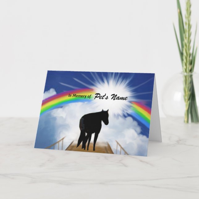 Carte Poème commémoratif du Pont Arc-en-ciel pour les ch (Devant)