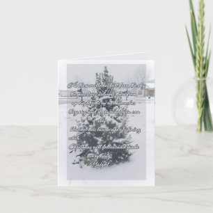 Carte Poème de Noël