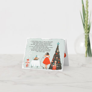Carte Poème de Noël en quarantaine Illustré Vacances
