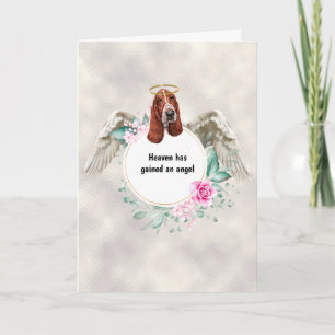 Carte Poème des ailes d'ange pour mémorial d'animal de c
