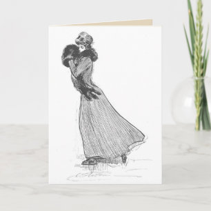 Carte - poème d'hiver à l'intérieur