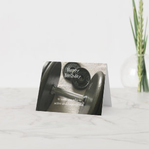 Carte Poids Lifter Inspiration Anniversaire