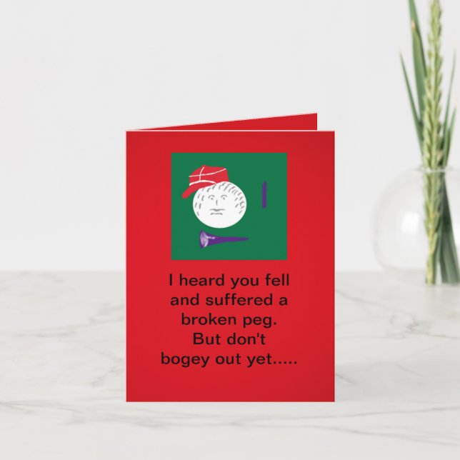 Carte Poing de golf cassé (Devant)