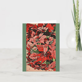 Carte Poinsettias