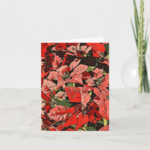 Carte Poinsettias