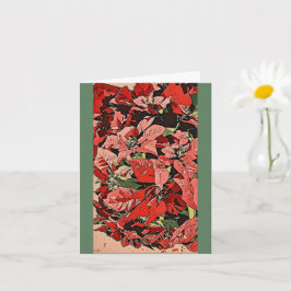 Carte Poinsettias