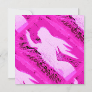 Carte pointant rose mermaid