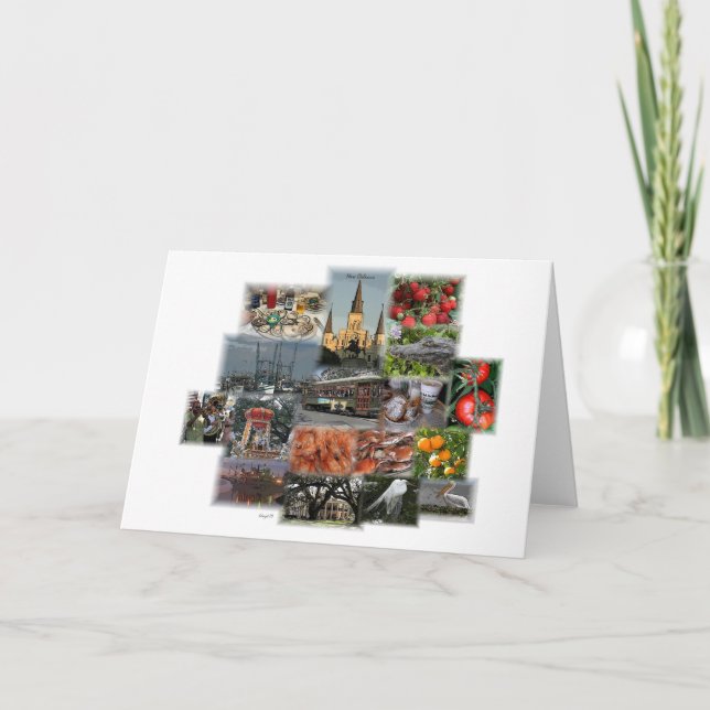 Carte Points de repère et Cusine de la Nouvelle-Orléans (Devant)