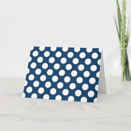 Carte Pois Bleus de la Marine, Motif à points Polka, poi