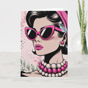 Carte Poised Chic Couture Anniversaire 