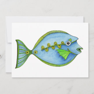 Carte Poisson Bleu