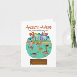 Carte Poisson De Nouilles Joyeux Anniversaire !