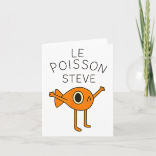 Carte Poisson Drôle Le Poisson Steve Pour Enfants Femmes
