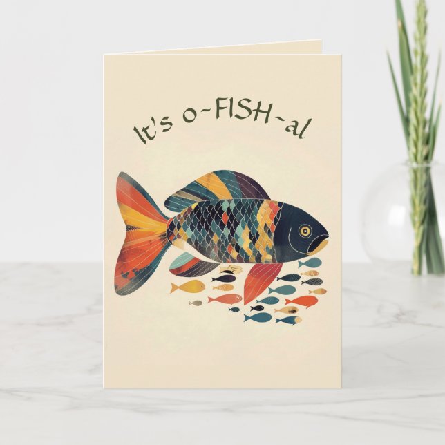 Carte Poisson Modifiable Devenant Officiellement Vieux A (Devant)