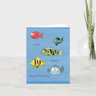 Carte Poisson qui nage