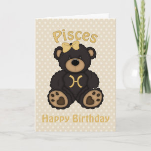 Carte Poissons Brown Ours Joyeux Anniversaire